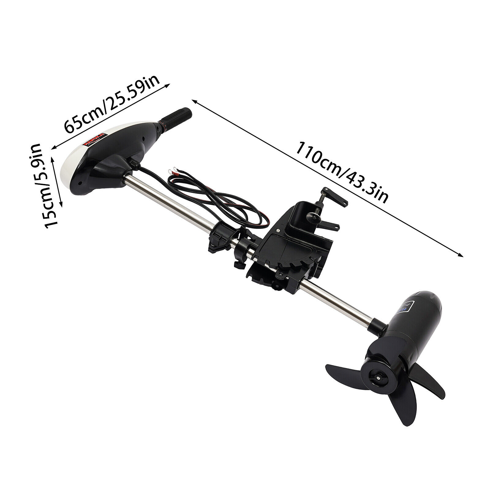 12V 65LBS Electric Outboard Mo - Fishing Kayak Trolling Motor recension och pris